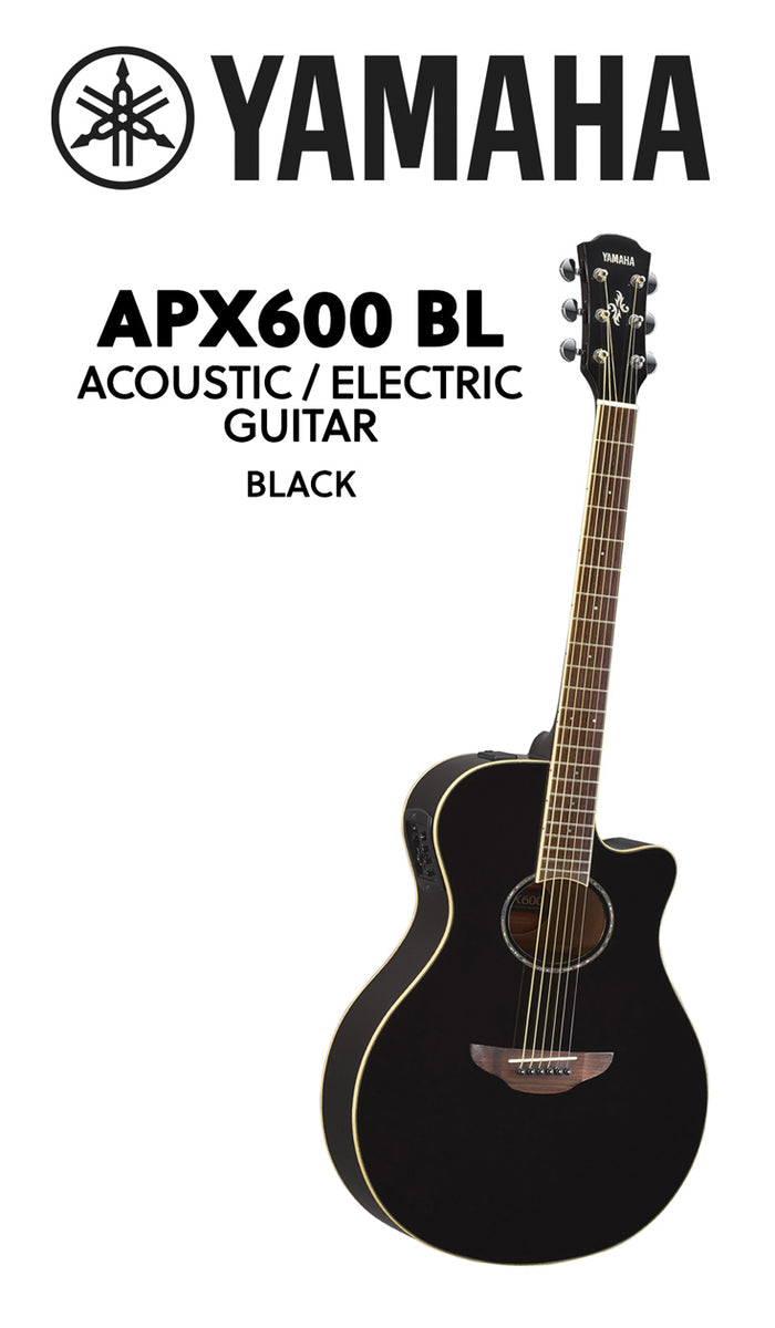 Yamaha CPX600 BL Acoustic-Electric Guitar， Black-