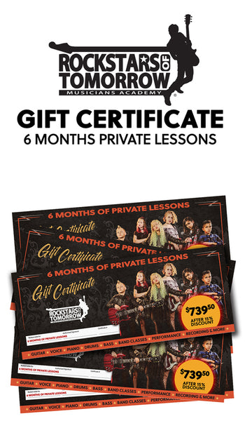 6 Months of Private Lessons