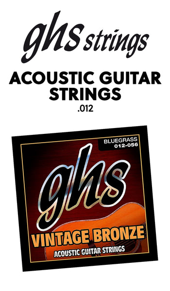 GHS .012 Acoustic Guitar String Pack